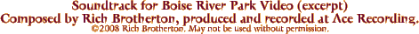Soundtrack for Boise River Park