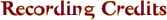 Recording Credits